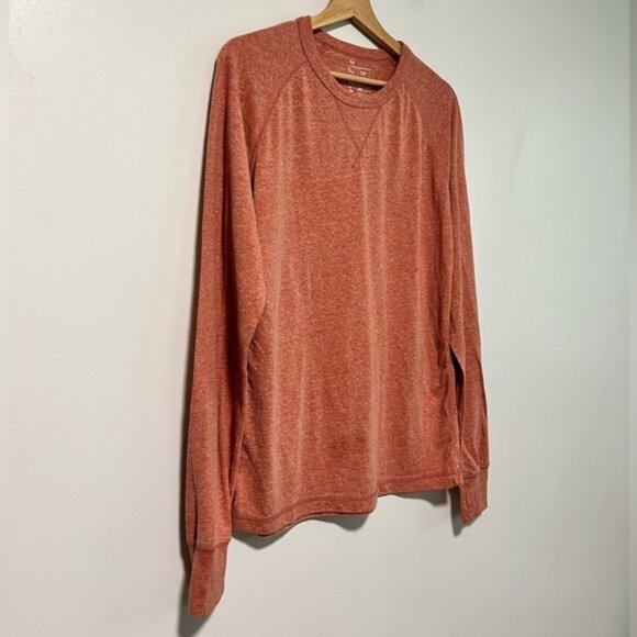 Gap Rust Heathered Long Sleeve Crewneck Pullover, Size Small - Picture 6 of 12